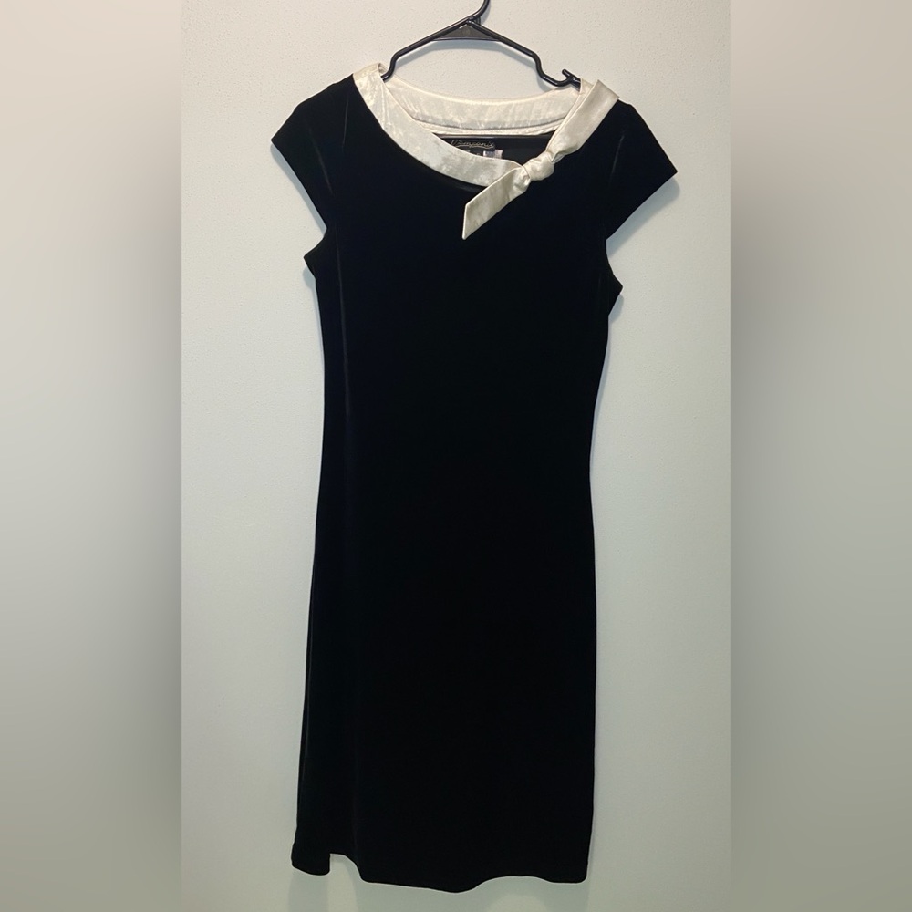 Vintage Componix Dress Black Velour